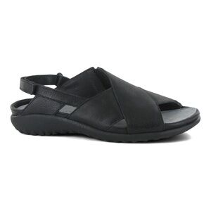 NAOT NIHO BLACK LEATHER SANDALS 39 EU 8 US